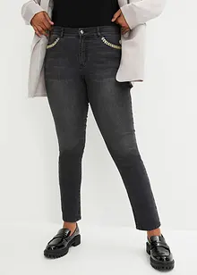 Jean extensible avec détail bijou, bonprix