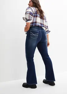 Jean thermo extensible avec intérieur douillet et surface grattée, Bootcut, bonprix