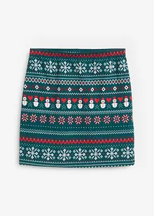 Minirock  mit Norwegermuster aus Baumwoll-Elasthan-Mix, bonprix