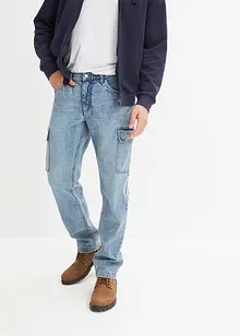 Loose Fit Cargo-Jeans mit recycelter Baumwolle, Straight, John Baner JEANSWEAR