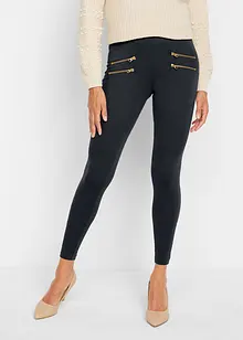 Leggings mit Komfortbund und dekorativen Reißverschlüssen, bonprix