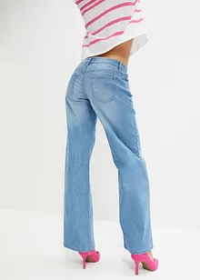 Wide Leg Jeans Low Waist, lang, bonprix