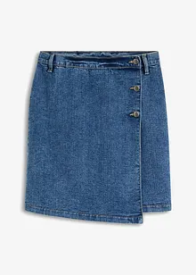 Jupe portefeuille en jean, bonprix