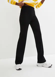 Pantalon Punto di Roma taille haute avec tour de taille confortable, Flared, bonprix