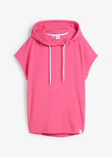 Sweat-shirt à capuche sans manches, ample, bonprix