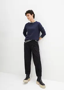 Pantalon twill en matière élastique, bonprix