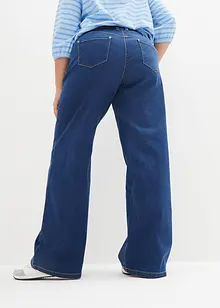 Wide-Leg-Jeans Mid Waist, Stretch, bonprix