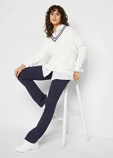 Baumwoll-Leggings, Flared Leg, bonprix