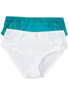 Maxislip mit Spitze (2er Pack), bonprix