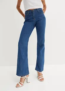 Jean bootcut taille mi-haute, extensible, bonprix