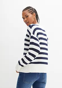 Pull boxy en maille ajourée, bonprix