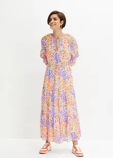 Robe longue à fleurs en polyester recyclé, bonprix