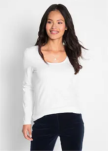 Figurbetontes Langarmshirt, bonprix