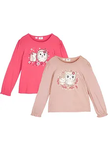 Langarmshirt aus reiner Bio Baumwolle (2er-Pack), bonprix