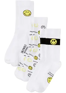 Lot de 3 paires de chaussettes de tennis Smiley, SmileyWorld