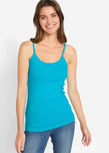 Spaghettiträger-Top aus reiner Baumwolle (3er Pack), bonprix