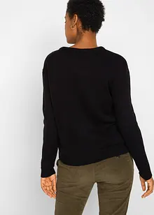 Pull col rond en maille, bonprix