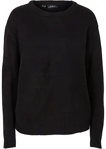 Pull col rond en maille, bonprix