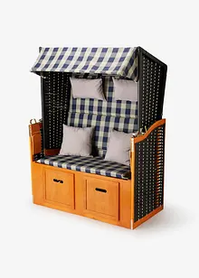 Fauteuil-cabine à tissu à carreaux, bonprix