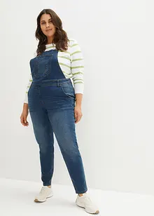 Boyfriend Jeans Mid Waist, Latzhose, bonprix