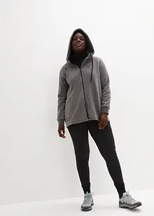 Long-Fleecejacke mit Reißverschluss-Taschen, bonprix