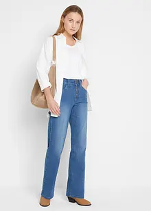 Jean droit taille haute, extensible, bonprix