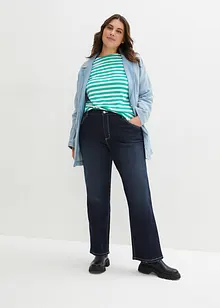 Wide Leg Jeans High Waist, Stretch, bonprix