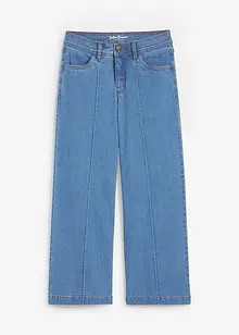 Wide Leg Jeans Mid Waist, cropped, bonprix