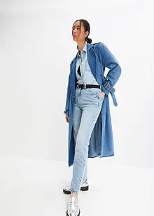 Jean droit taille haute, peu stretch, bonprix