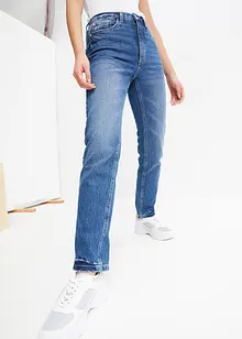 Jean droit taille haute, peu stretch, bonprix