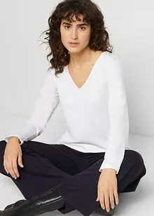 Langarmshirt mit reiner Bio-Baumwolle, bonprix