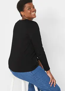 Langarmshirt mit reiner Bio-Baumwolle, bonprix