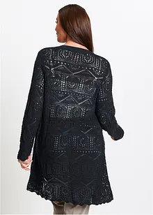 Ajour Longstrickjacke, bonprix