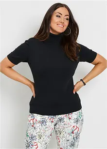 Pull col roulé à manches courtes, bonprix