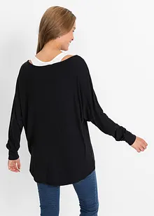 Longshirt mit Top aus Viskose-Mix, bonprix