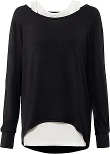 Longshirt mit Top aus Viskose-Mix, bonprix