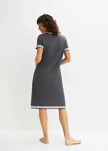 Nachthemd mit Knopfleiste und Spitze, bonprix