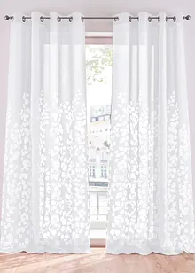 Ausbrenner Gardine mit Blättern (1er Pack), bonprix