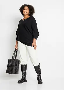 Pull côtelé oversize en viscose mélangée, bonprix