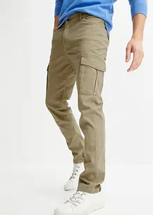 Slim Fit Stretch-Cargohose, Straight, bonprix