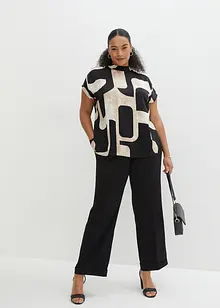 Blouse-tunique en satin, bonprix