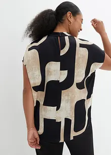 Blouse-tunique en satin, bonprix