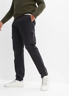 Pantalon cargo à pinces Regular Fit, Tapered, bpc selection