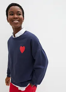 Oversized-Sweatshirt aus Bio-Baumwolle, bonprix