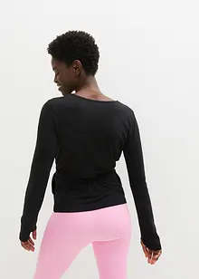 Sport-Shirtjacke zum Wickeln mit TENCEL™ Lyocell, bonprix