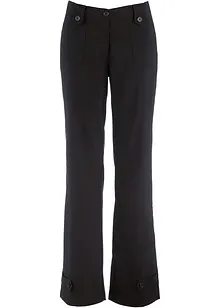 Pantalon droit extensible en bengaline à taille élastiquée, bonprix