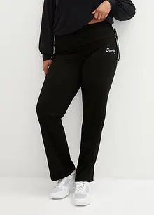 Pantalon de sport avec fronces, jambes larges, bonprix