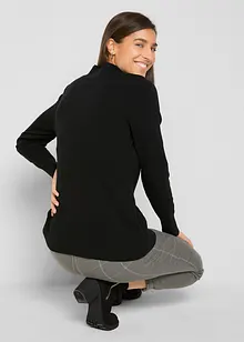 Pull basique en fine maille à col montant, bonprix