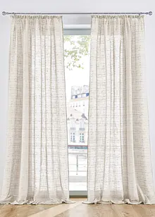 Voilage aspect lin (1 pce), bonprix