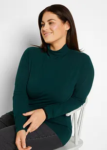 Lot de 2 T-shirts manches longues 100% coton, bonprix